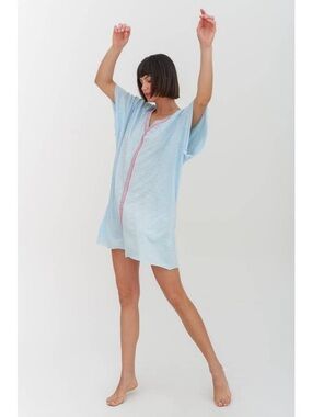 Women’s PITUSA Pima Mini Abaya light blue dress- Standard Size